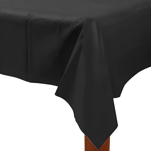 Amscan Jumbo Roll Table Cover Black 40x250