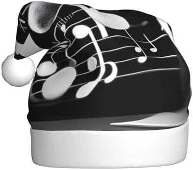 QINZHENG Music Note Santa Hat Christmas Decoration