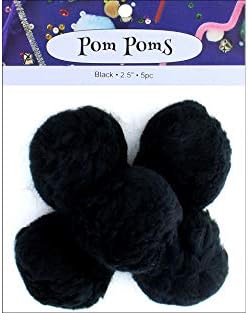 PA Essentials Tissue Pom Poms 25 5 Pack Black