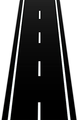 Racetrack Floor Runner for Party Black Table Cover 66ft x 2ft