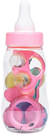 Jumbo Pink Plastic Baby Bottle Fillable Centerpiece