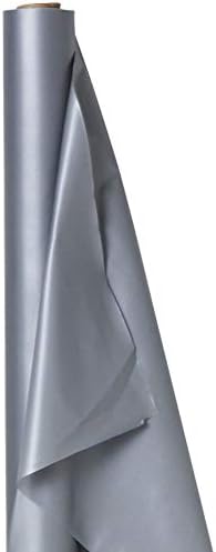 Silver Plastic Table Roll 40x100 1 Pc