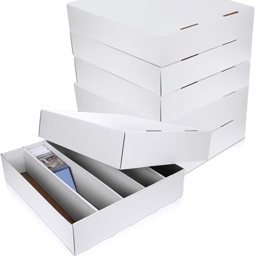 Yexiya 6 Pcs Card Storage Boxes for Trading and Gaming Cards
