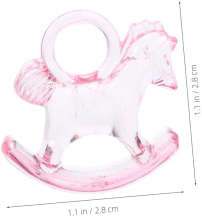 24pcs Acrylic Rocking Horse Shower Decorations