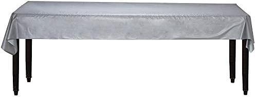 Silver Plastic Table Roll 40x100 1 Pc
