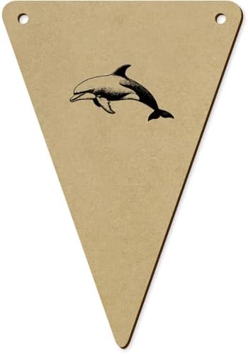 5 Pack Single Dolphin Wooden Bunting Flags BN00086660