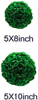 10pcs Dark Green Tissue Paper Pom Poms for Decorations