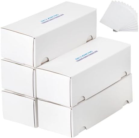5 Pack Trading Card Storage Boxes with 10 PCS Dividers