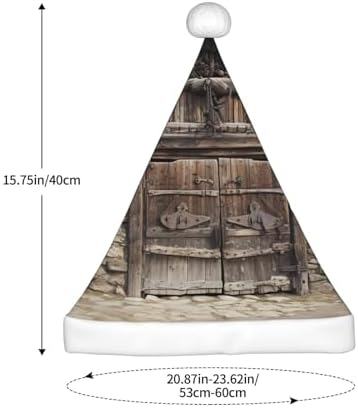 QINZHENG Rustic Stall Santa Hat Funny Christmas Decoration