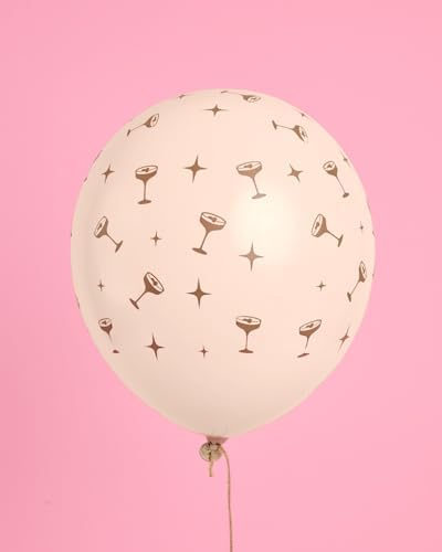 Xo Fetti Brown Espresso Martini Latex Balloons 24 pk
