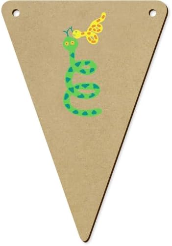 Azeeda 5 x 140mm Snakes Out and About Wooden Bunting Flags