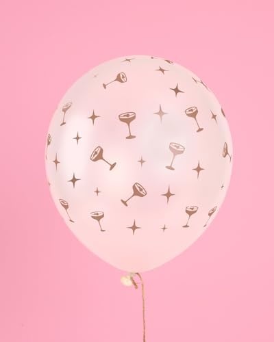 Xo Fetti Brown Espresso Martini Latex Balloons 24 pk