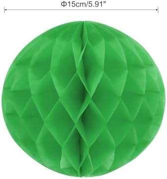 MECCANIXITY 6 Inch Green Paper Flower Balls for Decorations