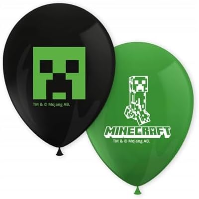 Procos Minecraft Themed Balloons Set Of 8