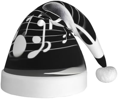 QINZHENG Music Note Santa Hat Christmas Decoration