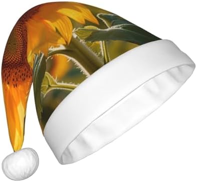 QINZHENG Personalized Santa Hat with Daisy Print