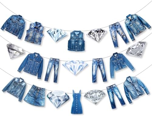 Denim And Diamonds Party Decorations Set