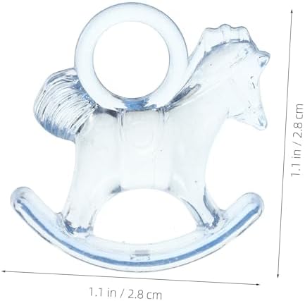 48pcs Acrylic Rocking Horse Party Decorations