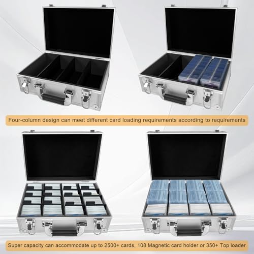 Large Capacity Top Loader Storage Box for 2500 Sports Cards