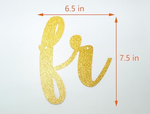 Gold Glitter Bachelorette Party Banner Decorations