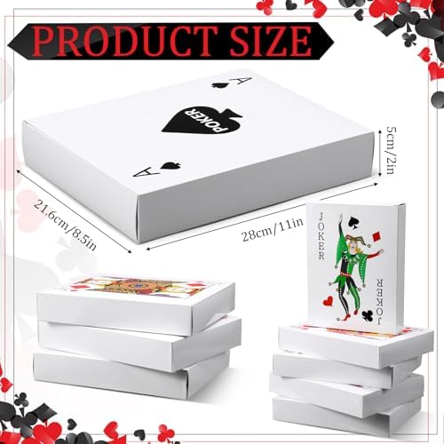 24 Pcs Casino Poker Card Centerpieces Party Decorations