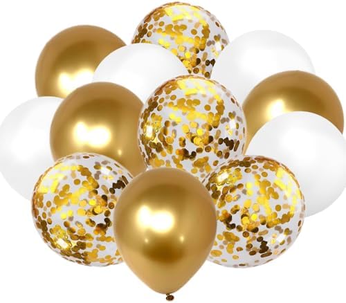 Gold Glitter Happy Engagement Banner 12 Pcs Decorations