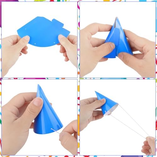 Hooqict 10 PCS Mini Party Hats for Stuffed Animals