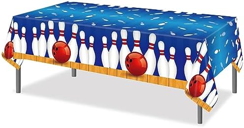3 Pcs Bowling Party Tablecloths 54x87 Inches