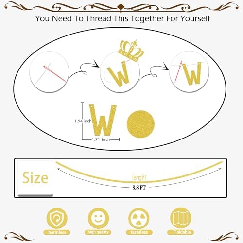 Wifey Of The Party Banner Gold Silver