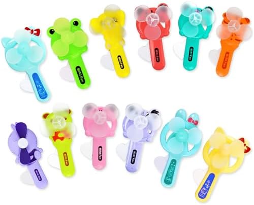 Vileafy 12 Summer Party Favors for Kids 8-12 - Handheld Fans