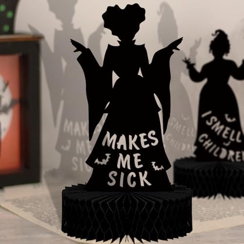 LECONCES Hocus Pocus Halloween Centerpieces 3PCS