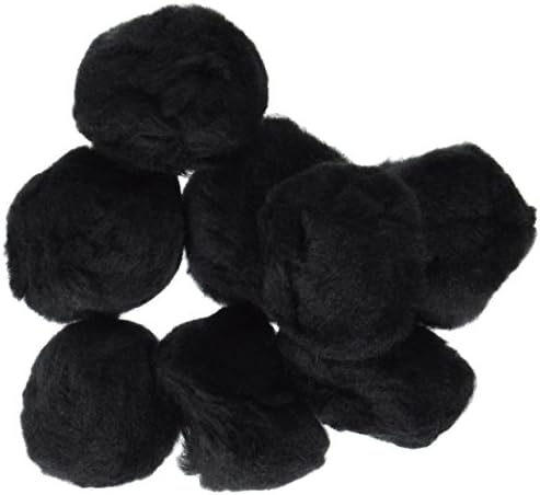 Darice 2 Inch Black Tissue Pom Poms 8 Pack