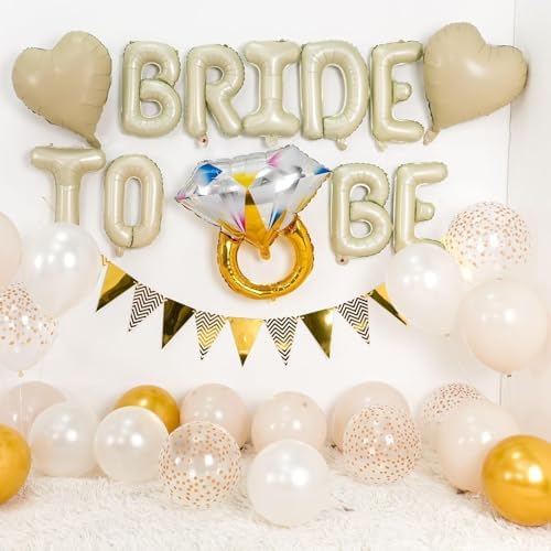 Sand White Bachelorette Party Balloons Decorations Kit
