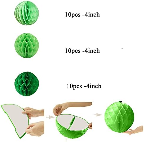 Ylys Love 30pcs 4inch Honeycomb Paper Balls Wall Decor