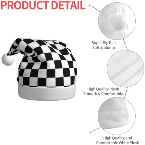 QINZHENG Personalized Santa Hat Christmas Decoration for Women