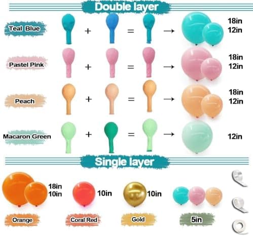 Pinbra Pastel Balloon Garland Kit