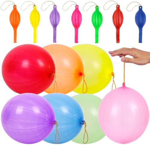 Rubfac 25 Neon Punch Balloons for Kids