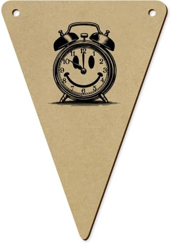 Azeeda 5 Piece Smiling Alarm Clock Bunting Flags