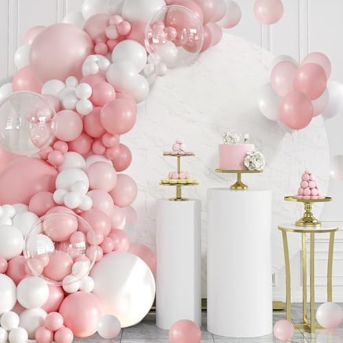 Pink Balloon Arch Kit 132 Pcs DIY Decor