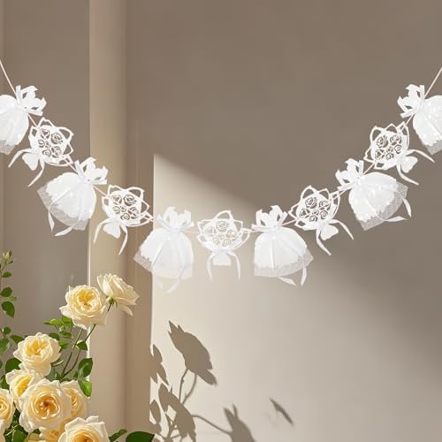 Bridal Shower Decorations with Glitter and Gauze