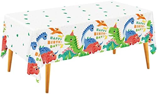 Dinosaur Party Tablecloths 3PCS 54x108 Inch Waterproof