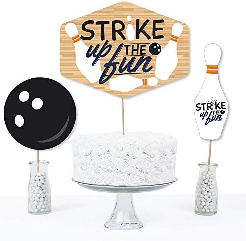 Big Dot of Happiness Bowling Party Centerpiece Sticks Set of 15