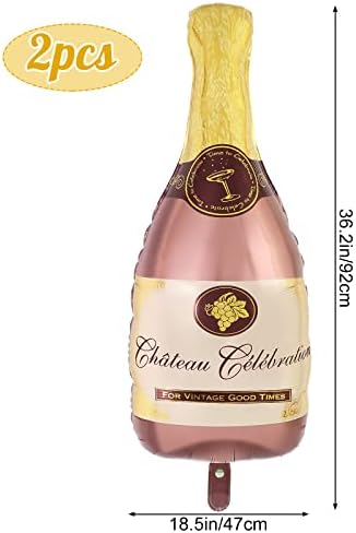 Champagne Bottle Balloons 4Pcs Wedding Party Decoration