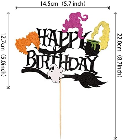 25 pcs Hocus Pocus Halloween Cupcake Toppers
