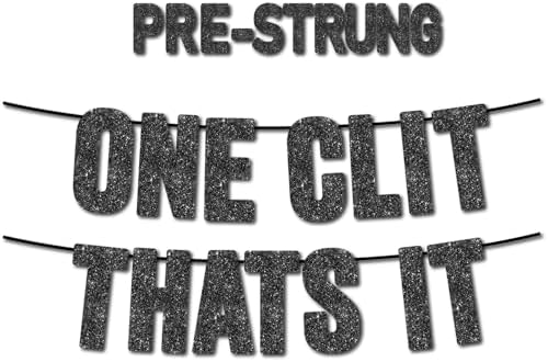 Pre-Strung Funny Bachelor Party Banner - No DIY Needed