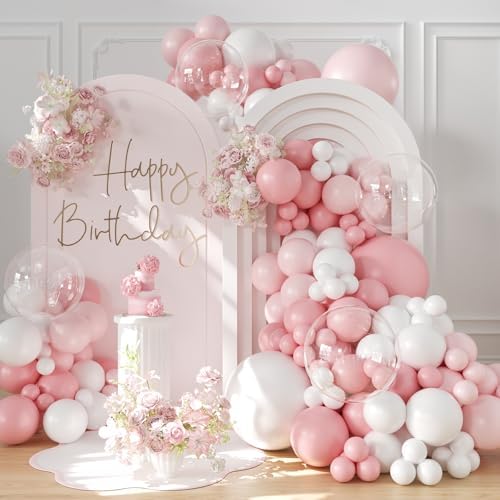 Pink Balloon Arch Kit 132 Pcs DIY Decor