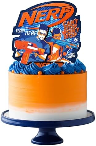 Treasures Gifted Nerf Cake Topper 9 Inches Tall