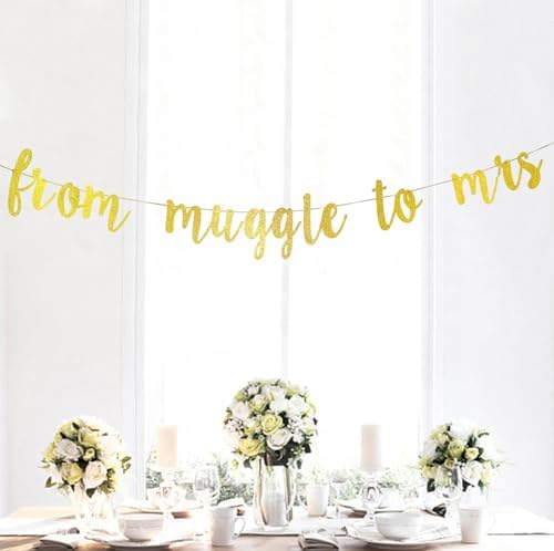 Gold Glitter Bachelorette Party Banner Decorations