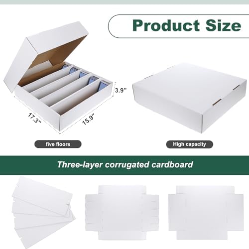Yexiya 6 Pcs Card Storage Boxes for Trading and Gaming Cards