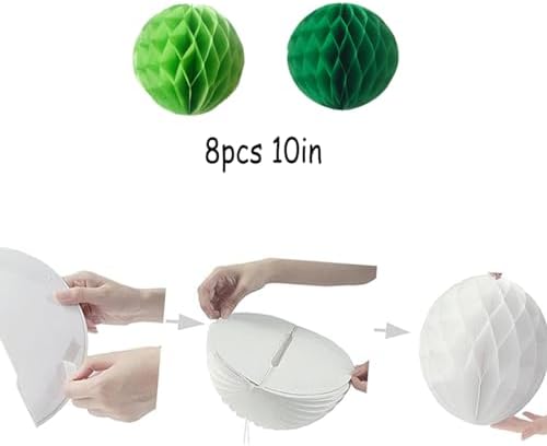 8PCS 10 Inch Paper Honeycomb Balls for Decorations
